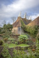 The Barn Garden at Great Dixter in January