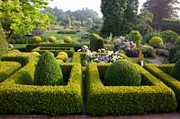 Large garden with topiary 