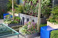 Plant container and water feature 