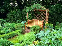 Arbor with seating 