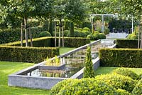 Formal garden with water feature 