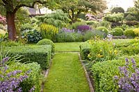 Garden with perennials and shrubs 