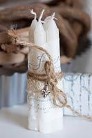 Decorated candles, Lovely Vintage 