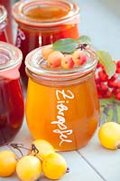 Crab apple jelly, Malus Golden Hornet 