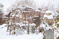 Pavilion in the winter garden 