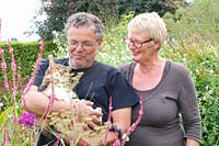 Owners, garden owners, Frans and Franny Geijsels 
