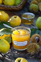 Quince jam with oranges, Cydonia oblonga 