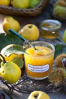 Quince jam with oranges, Cydonia oblonga 