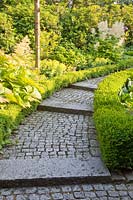 Path with granite paving 