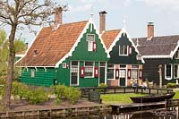 Zaanse Schans, old Dutch houses 