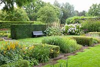 Seating area in the formal garden 