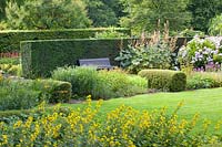 Seating area in the formal garden 