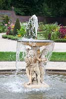 Fountain in the upper garden of Paleis Het Loo, Netherlands 