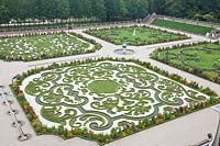 Boxwood parterre in the lower garden of Paleis Het Loo, Netherlands 