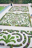 Boxwood parterre in the Royal Garden of Paleis Het Loo, Netherlands 