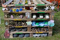 Insect hotel built by children 