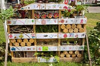 Insect hotel built by children 