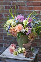 Bouquet of flowers in late summer 