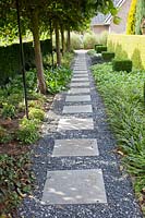 Path with stepping stones 