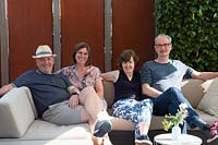 Garden owners, Jörg and Beate Schmidt, Karin and Hardy Ackers 