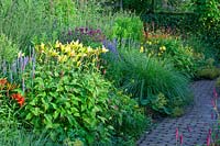 Perennial bed in July 