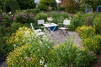 Seating in the natural garden 