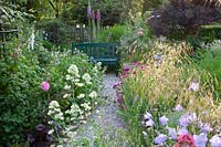 Seating in the natural garden 