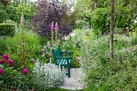 Seating in the natural garden 