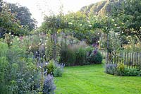 Country garden in late summer 