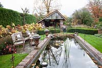 Country house garden in November 