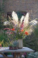 Bouquet with grasses 