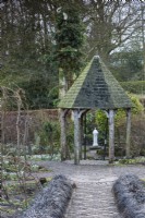 Gazebo at York Gate Garden in February