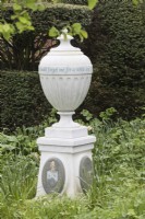 Juila Trevelyn Oman's memorial Urn. April. Spring. 